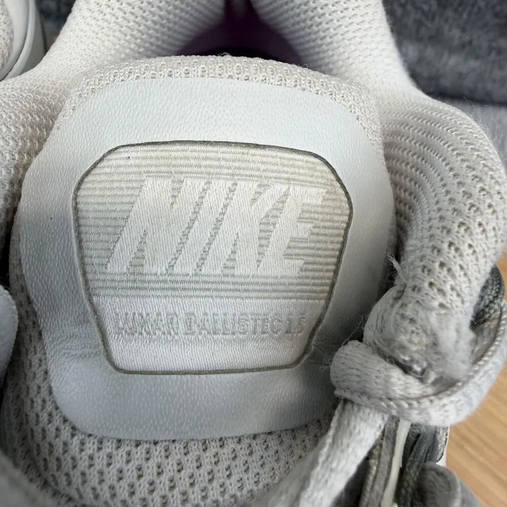 Nike Lunar Ballistec Shoes Womens Size 7.5 White Tennis Sneakers 705291-001